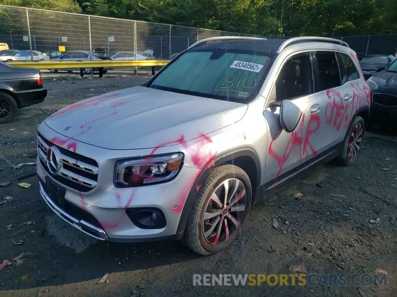 2 Photograph of a damaged car W1N4M4HB4LW032625 MERCEDES-BENZ GLB-CLASS 2020