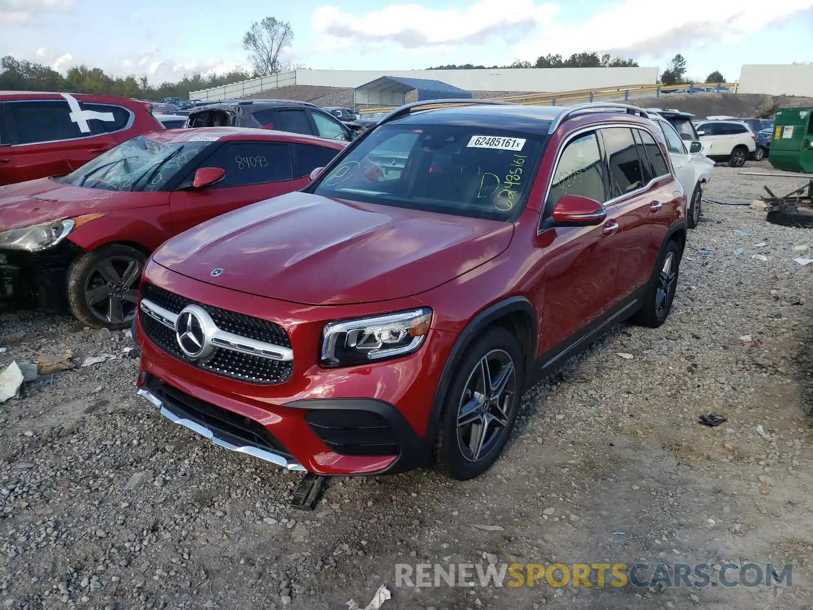 2 Photograph of a damaged car W1N4M4HB5LW030964 MERCEDES-BENZ GLB-CLASS 2020