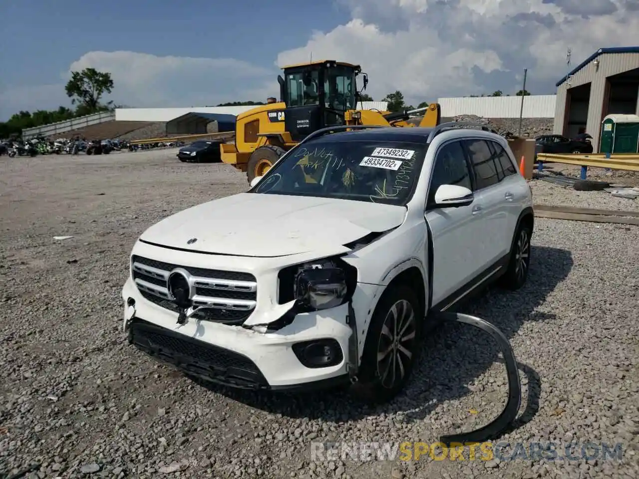 2 Photograph of a damaged car W1N4M4HB6LW042024 MERCEDES-BENZ GLB-CLASS 2020