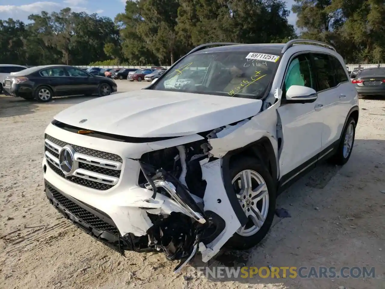 2 Photograph of a damaged car W1N4M4GB1MW146164 MERCEDES-BENZ GLB-CLASS 2021