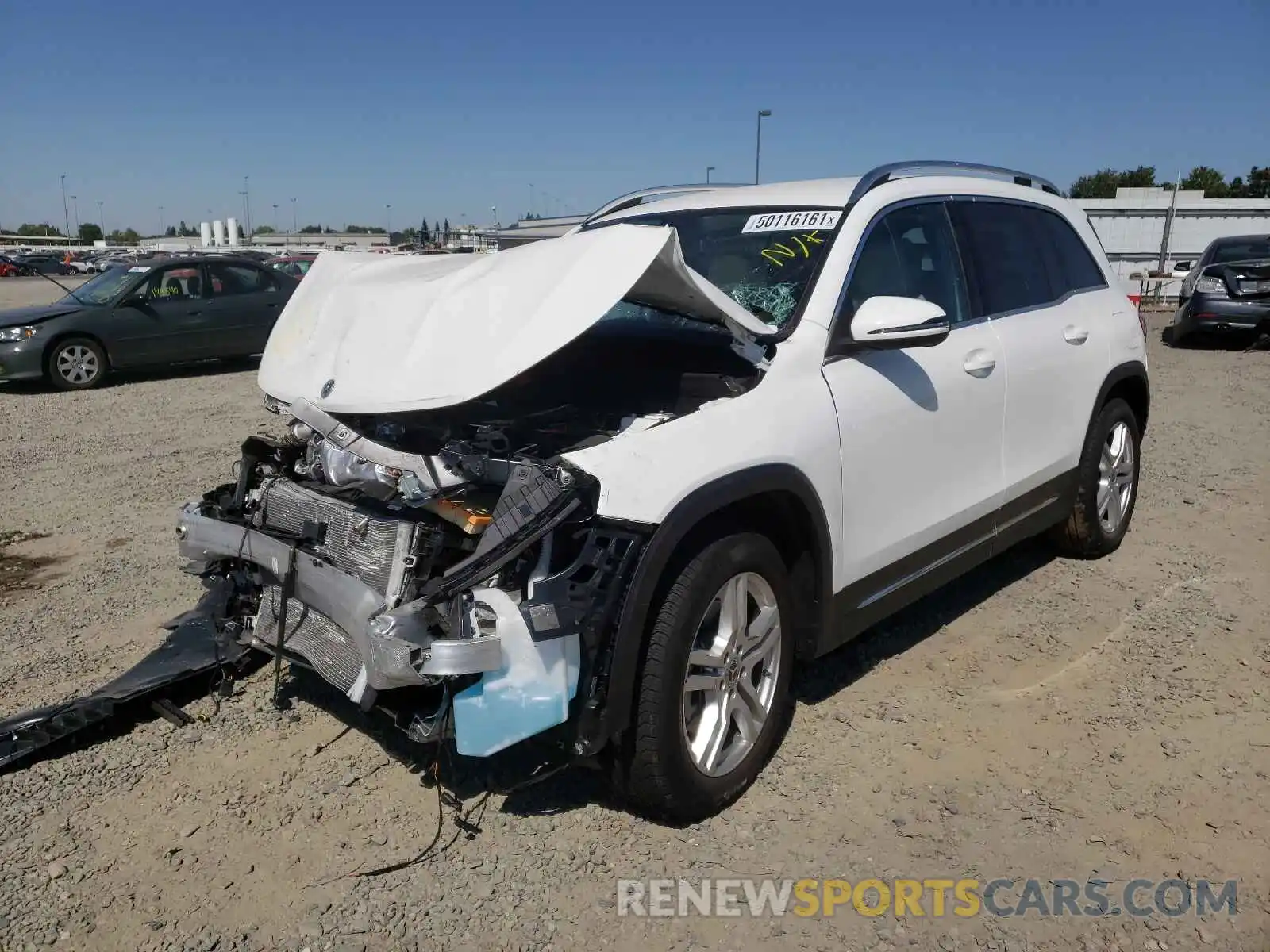 2 Photograph of a damaged car W1N4M4GB3MW115398 MERCEDES-BENZ GLB-CLASS 2021