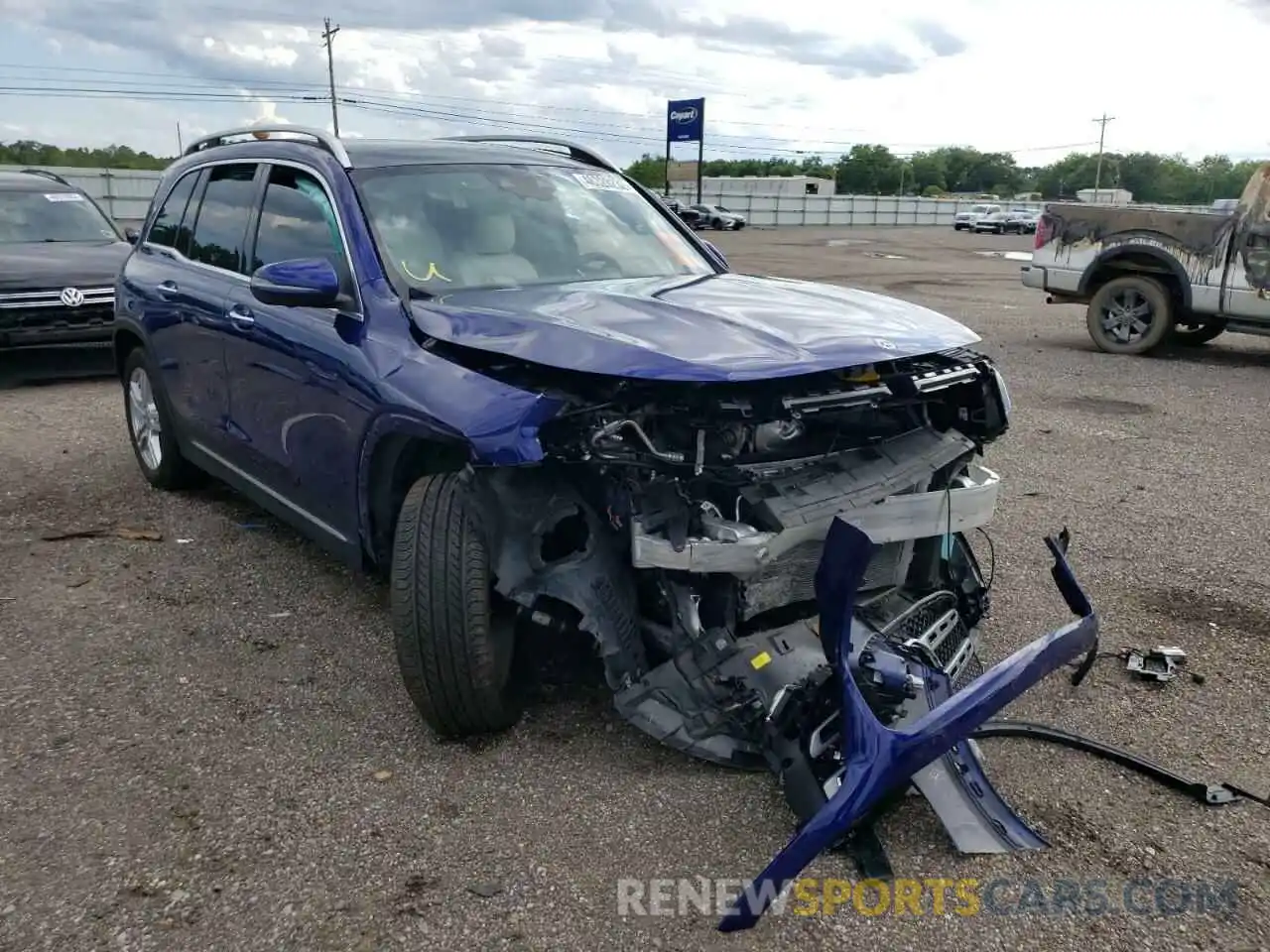 1 Photograph of a damaged car W1N4M4GB4MW144571 MERCEDES-BENZ GLB-CLASS 2021