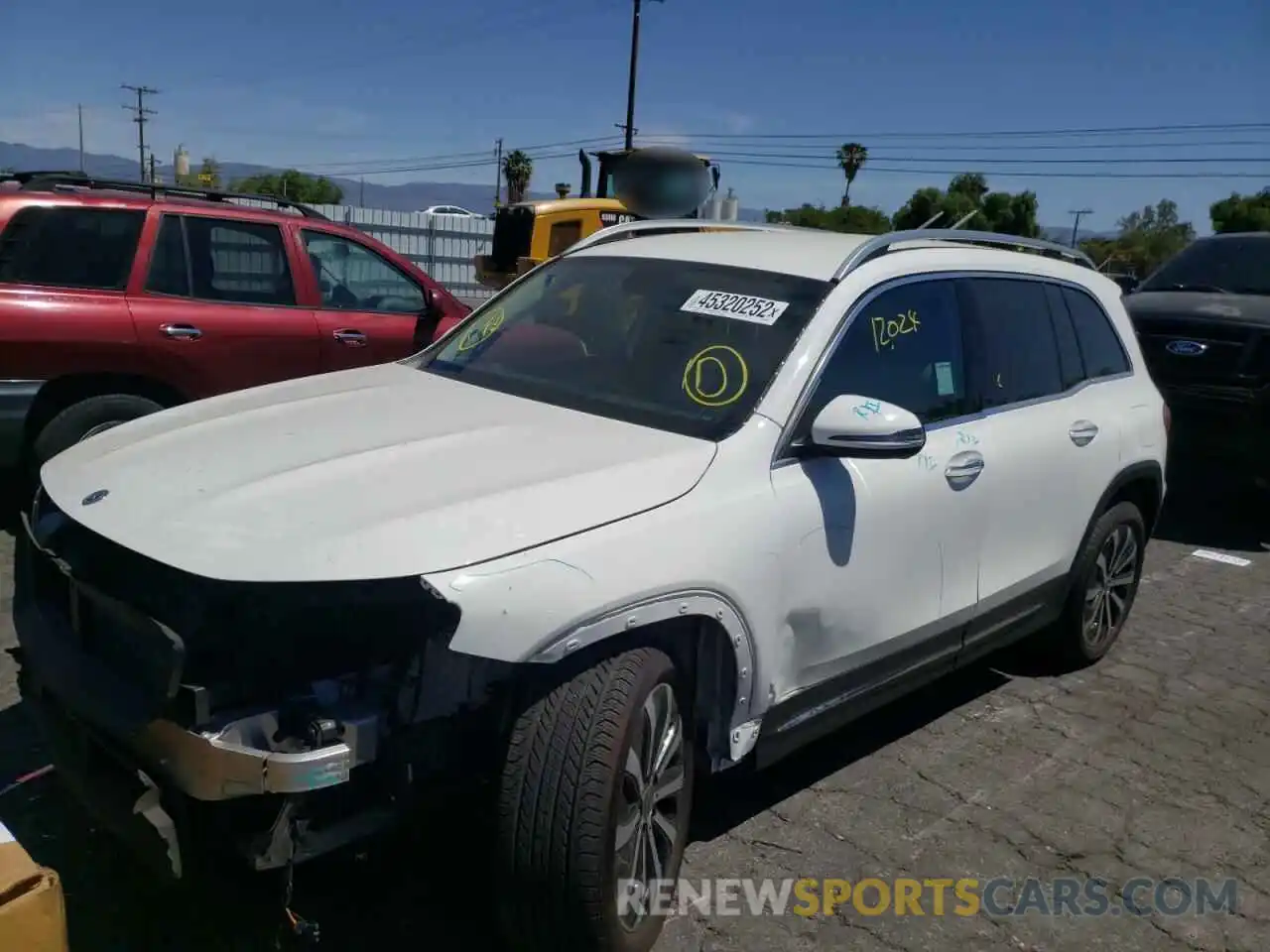 2 Photograph of a damaged car W1N4M4GB5MW086129 MERCEDES-BENZ GLB-CLASS 2021