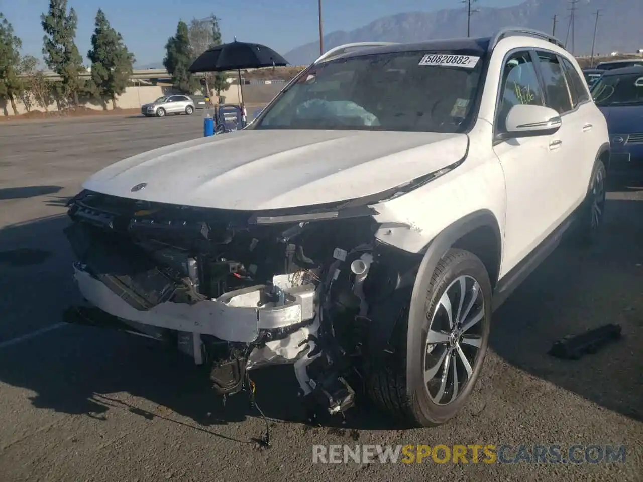 2 Photograph of a damaged car W1N4M4GB5MW155871 MERCEDES-BENZ GLB-CLASS 2021