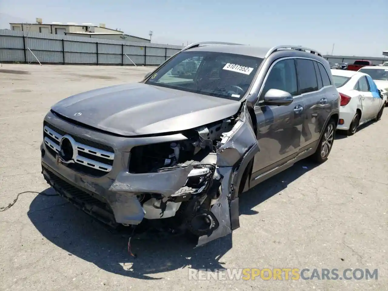 2 Photograph of a damaged car W1N4M4GB6MW158066 MERCEDES-BENZ GLB-CLASS 2021