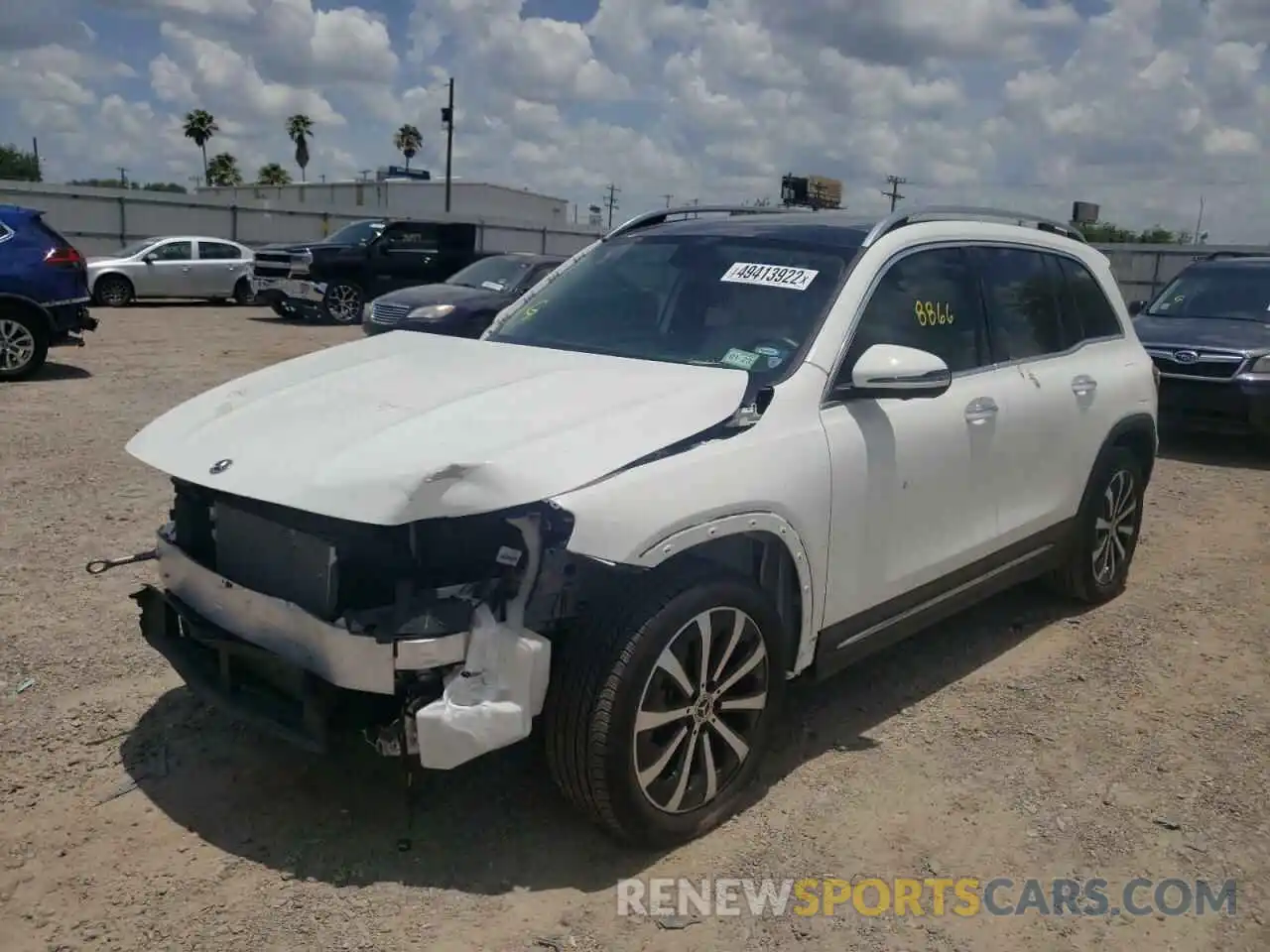 2 Photograph of a damaged car W1N4M4GB7MW101004 MERCEDES-BENZ GLB-CLASS 2021