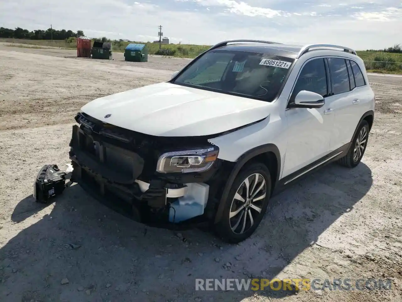 2 Photograph of a damaged car W1N4M4GB7MW104582 MERCEDES-BENZ GLB-CLASS 2021