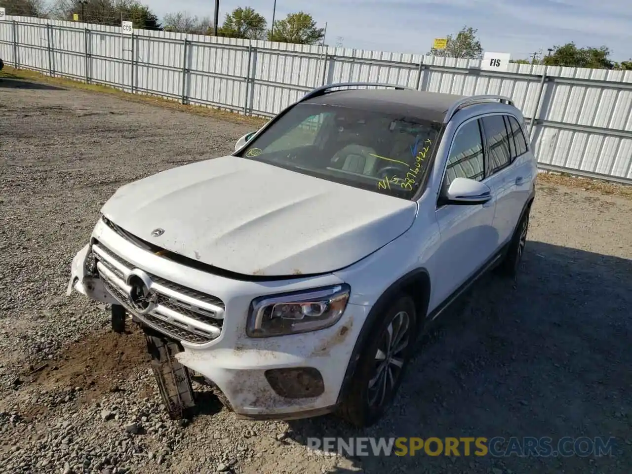 2 Photograph of a damaged car W1N4M4GB8MW086450 MERCEDES-BENZ GLB-CLASS 2021