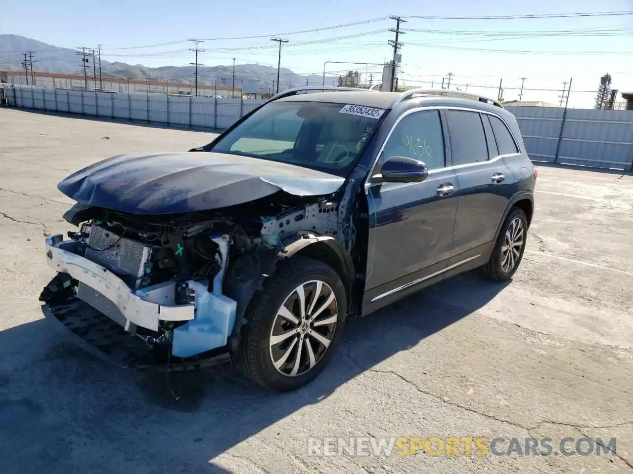 2 Photograph of a damaged car W1N4M4GB8MW119673 MERCEDES-BENZ GLB-CLASS 2021