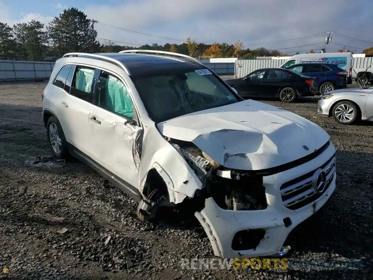 1 Photograph of a damaged car W1N4M4HB0MW101960 MERCEDES-BENZ GLB-CLASS 2021