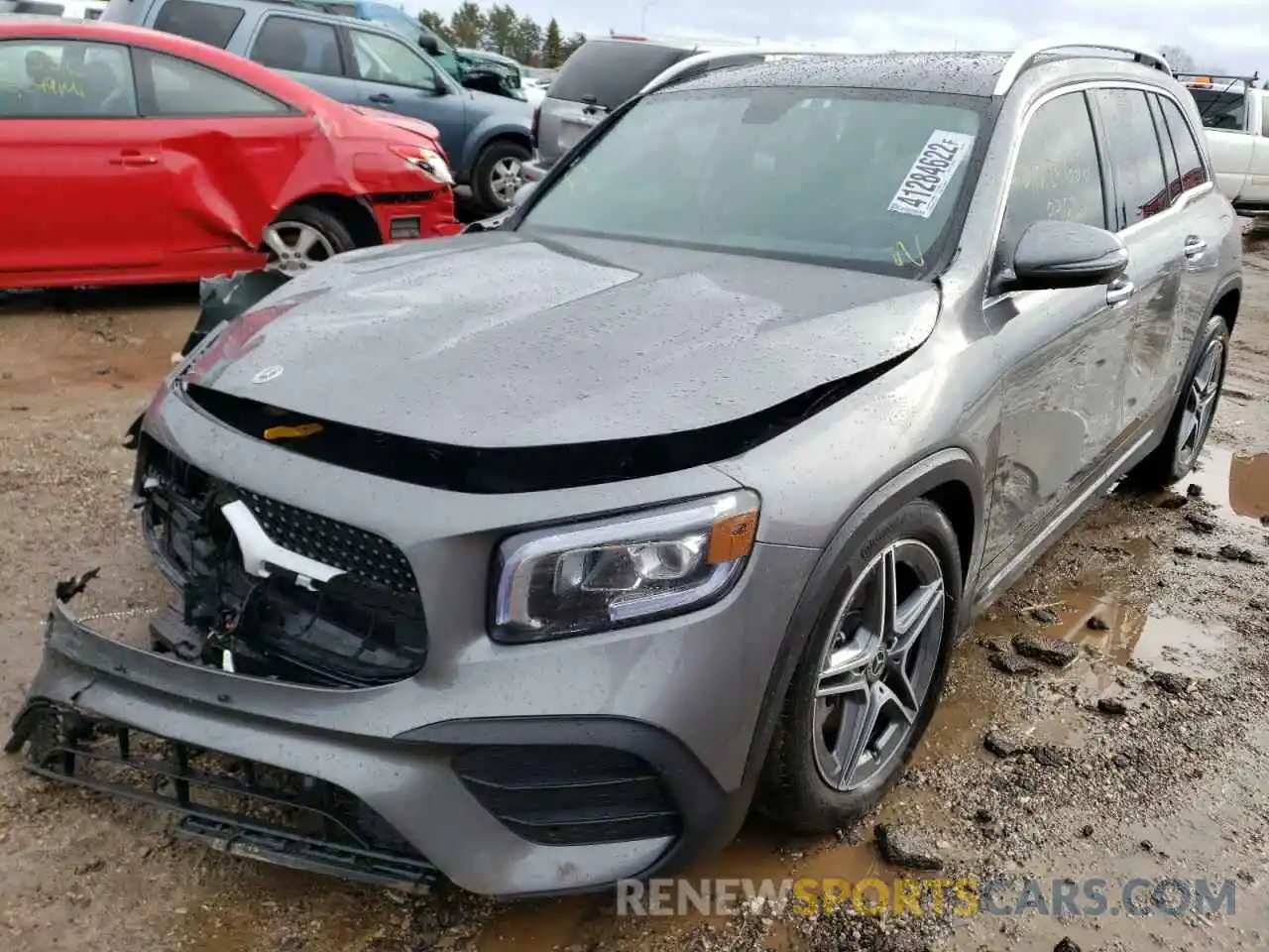 2 Photograph of a damaged car W1N4M4HB0MW115485 MERCEDES-BENZ GLB-CLASS 2021