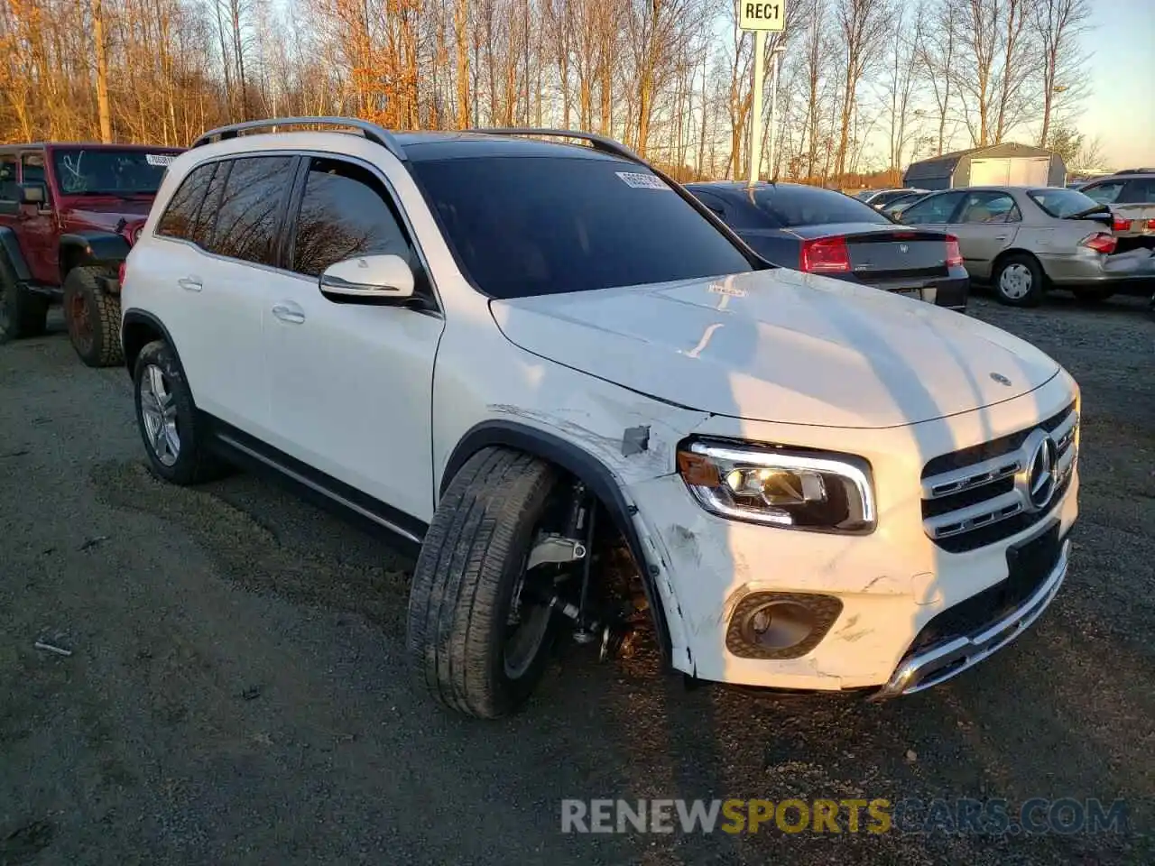 1 Photograph of a damaged car W1N4M4HB1MW100865 MERCEDES-BENZ GLB-CLASS 2021