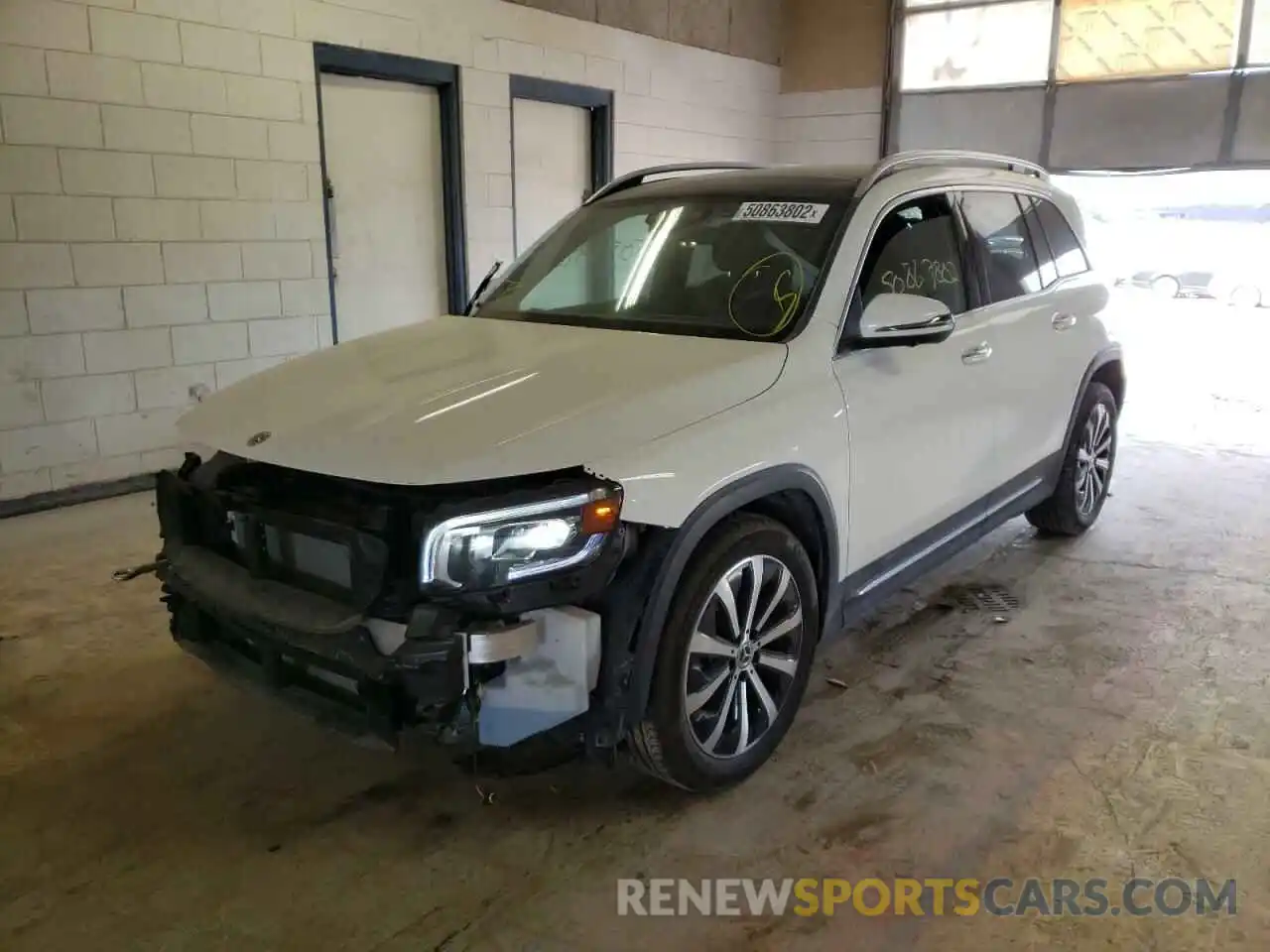 2 Photograph of a damaged car W1N4M4HB1MW115656 MERCEDES-BENZ GLB-CLASS 2021