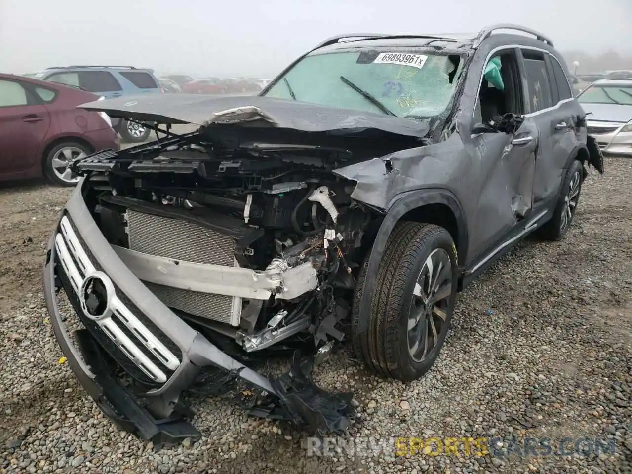 2 Photograph of a damaged car W1N4M4HB1MW129847 MERCEDES-BENZ GLB-CLASS 2021