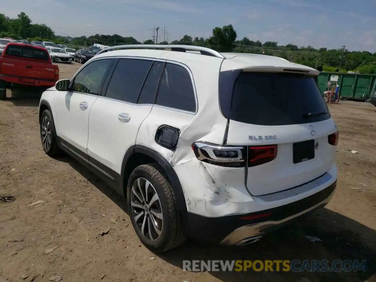 3 Photograph of a damaged car W1N4M4HB2MW101409 MERCEDES-BENZ GLB-CLASS 2021