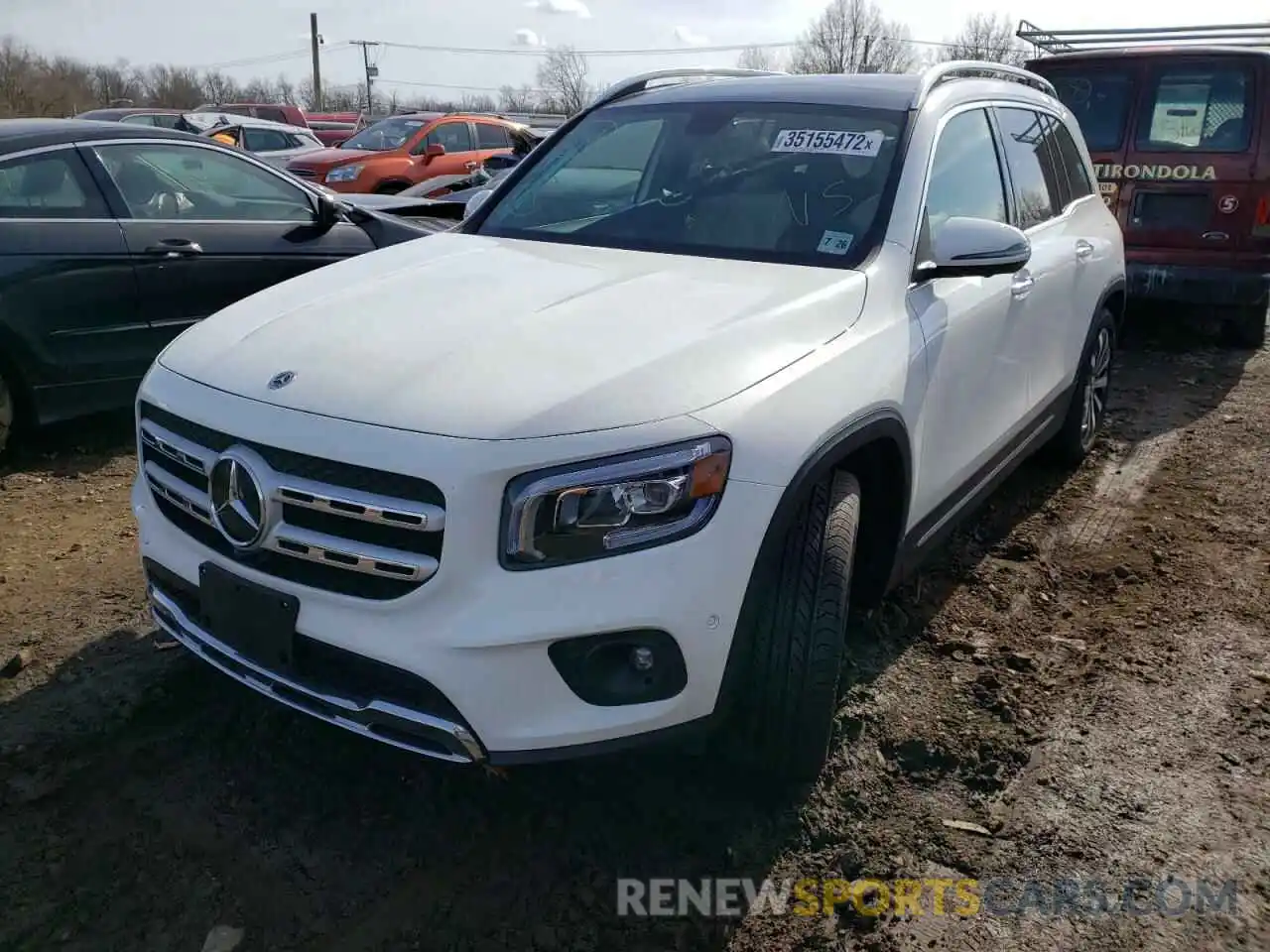 2 Photograph of a damaged car W1N4M4HB2MW102141 MERCEDES-BENZ GLB-CLASS 2021