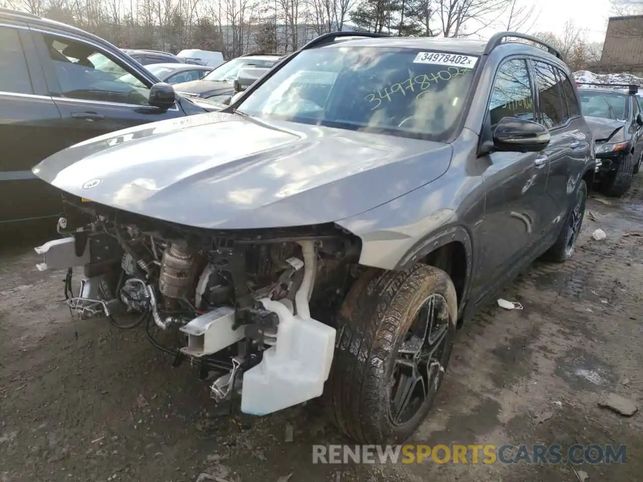 2 Photograph of a damaged car W1N4M4HB3MW103427 MERCEDES-BENZ GLB-CLASS 2021