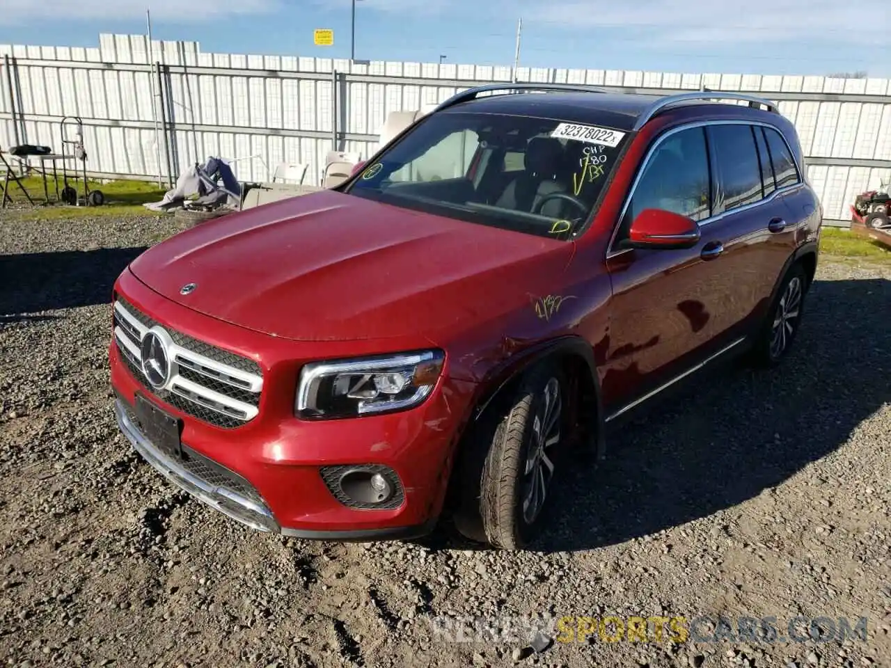 2 Photograph of a damaged car W1N4M4HB3MW104688 MERCEDES-BENZ GLB-CLASS 2021