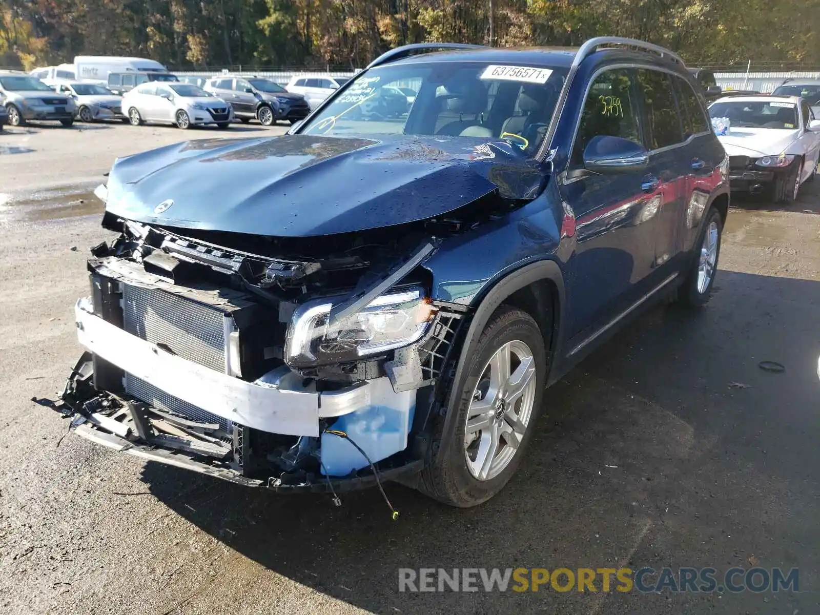 2 Photograph of a damaged car W1N4M4HB3MW111883 MERCEDES-BENZ GLB-CLASS 2021