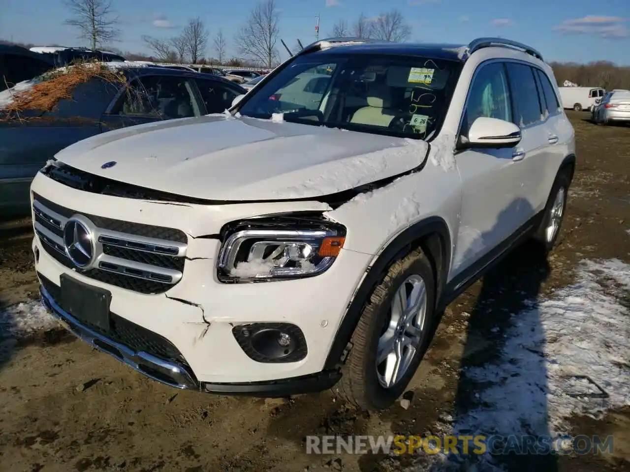 2 Photograph of a damaged car W1N4M4HB3MW141062 MERCEDES-BENZ GLB-CLASS 2021