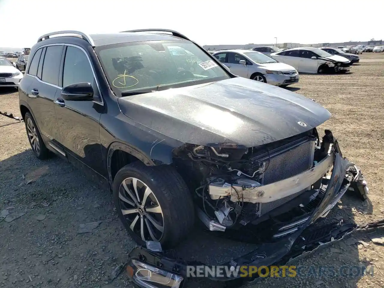 1 Photograph of a damaged car W1N4M4HB4MW090980 MERCEDES-BENZ GLB-CLASS 2021