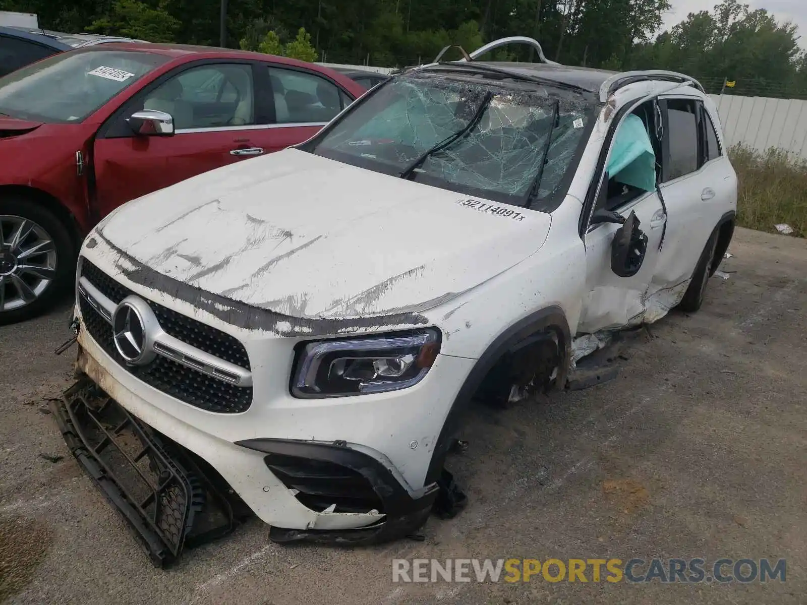 2 Photograph of a damaged car W1N4M4HB4MW137506 MERCEDES-BENZ GLB-CLASS 2021