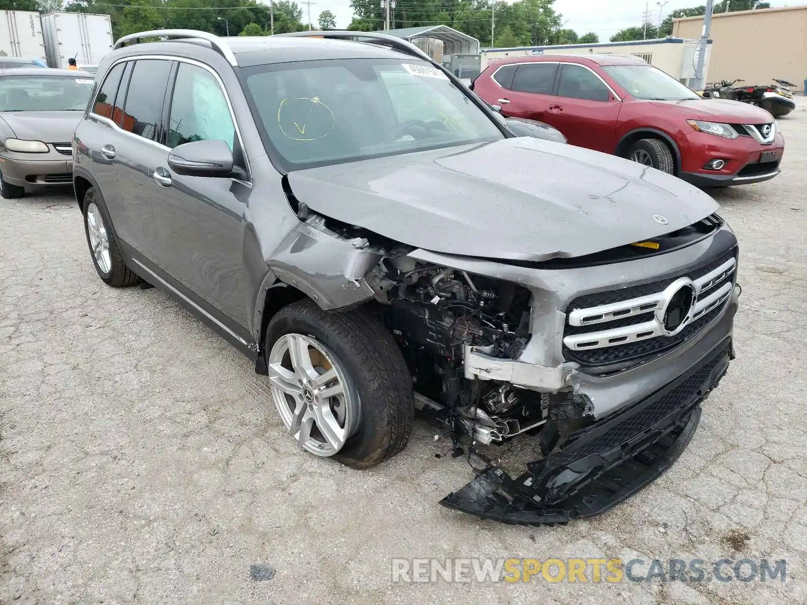 1 Photograph of a damaged car W1N4M4HB5MW080314 MERCEDES-BENZ GLB-CLASS 2021