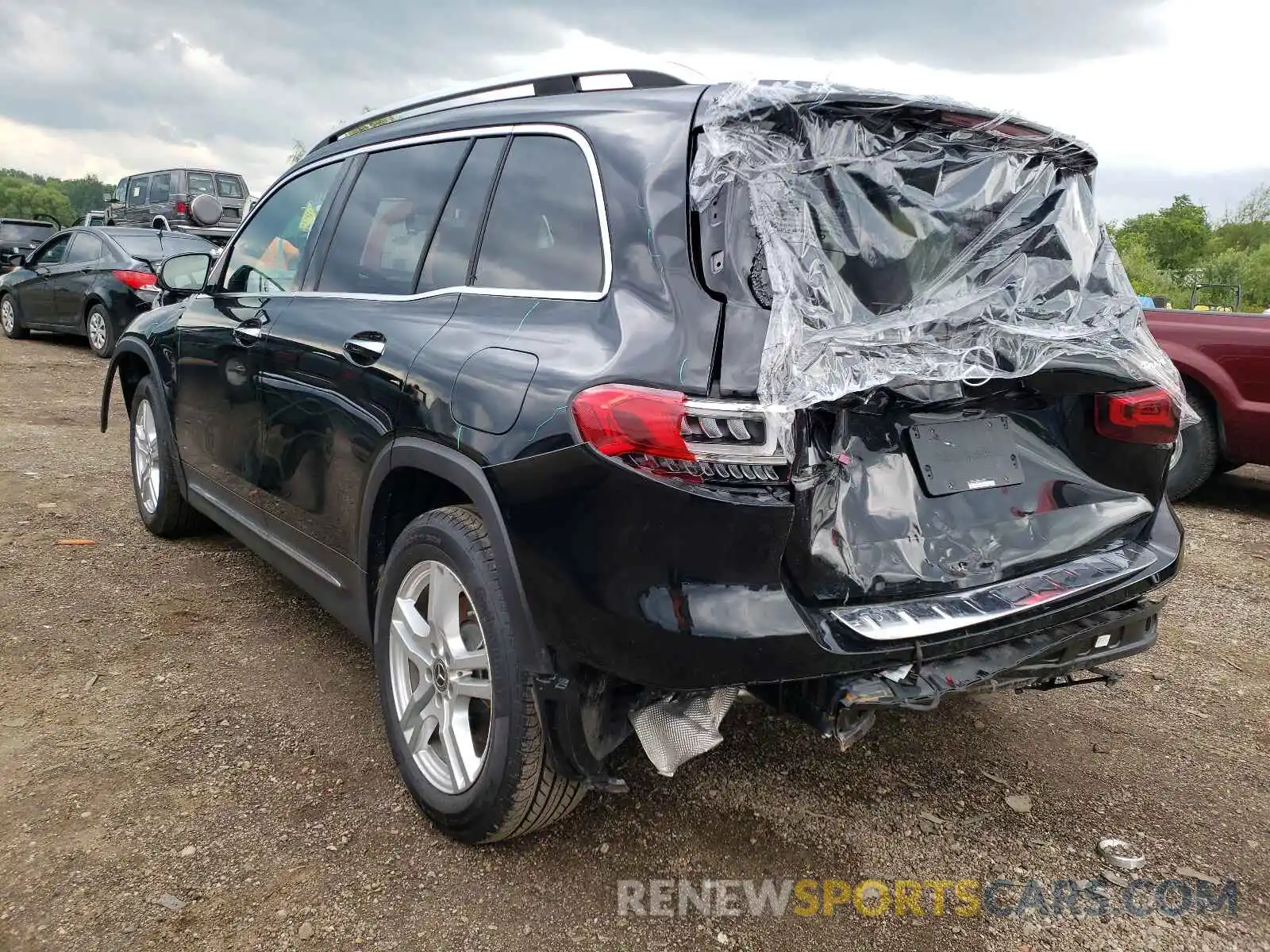 3 Photograph of a damaged car W1N4M4HB5MW099025 MERCEDES-BENZ GLB-CLASS 2021