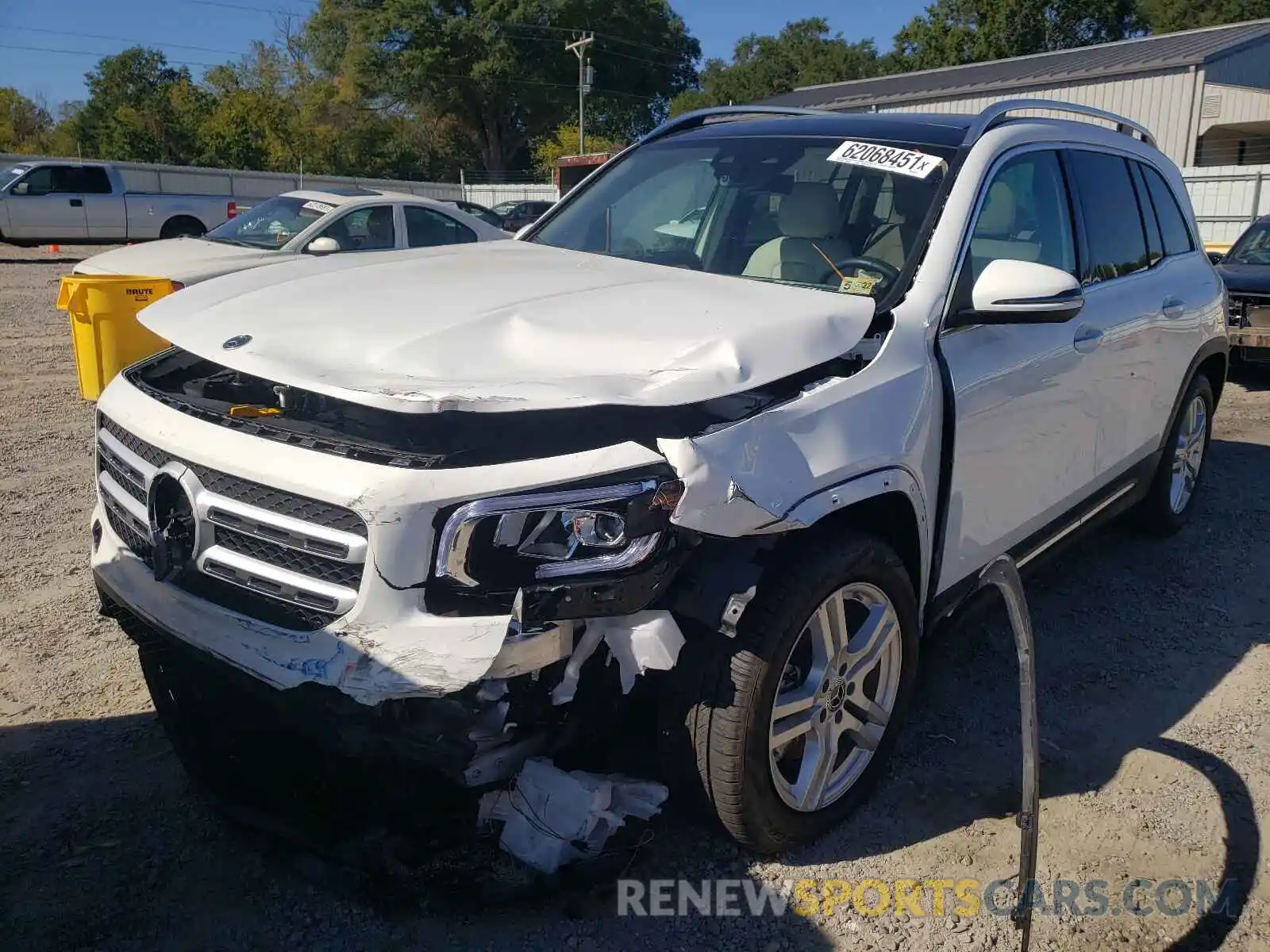 2 Photograph of a damaged car W1N4M4HB5MW107611 MERCEDES-BENZ GLB-CLASS 2021