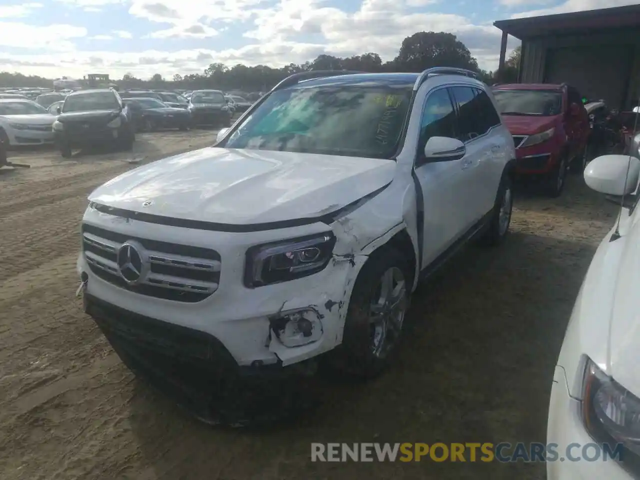 2 Photograph of a damaged car W1N4M4HB5MW122917 MERCEDES-BENZ GLB-CLASS 2021