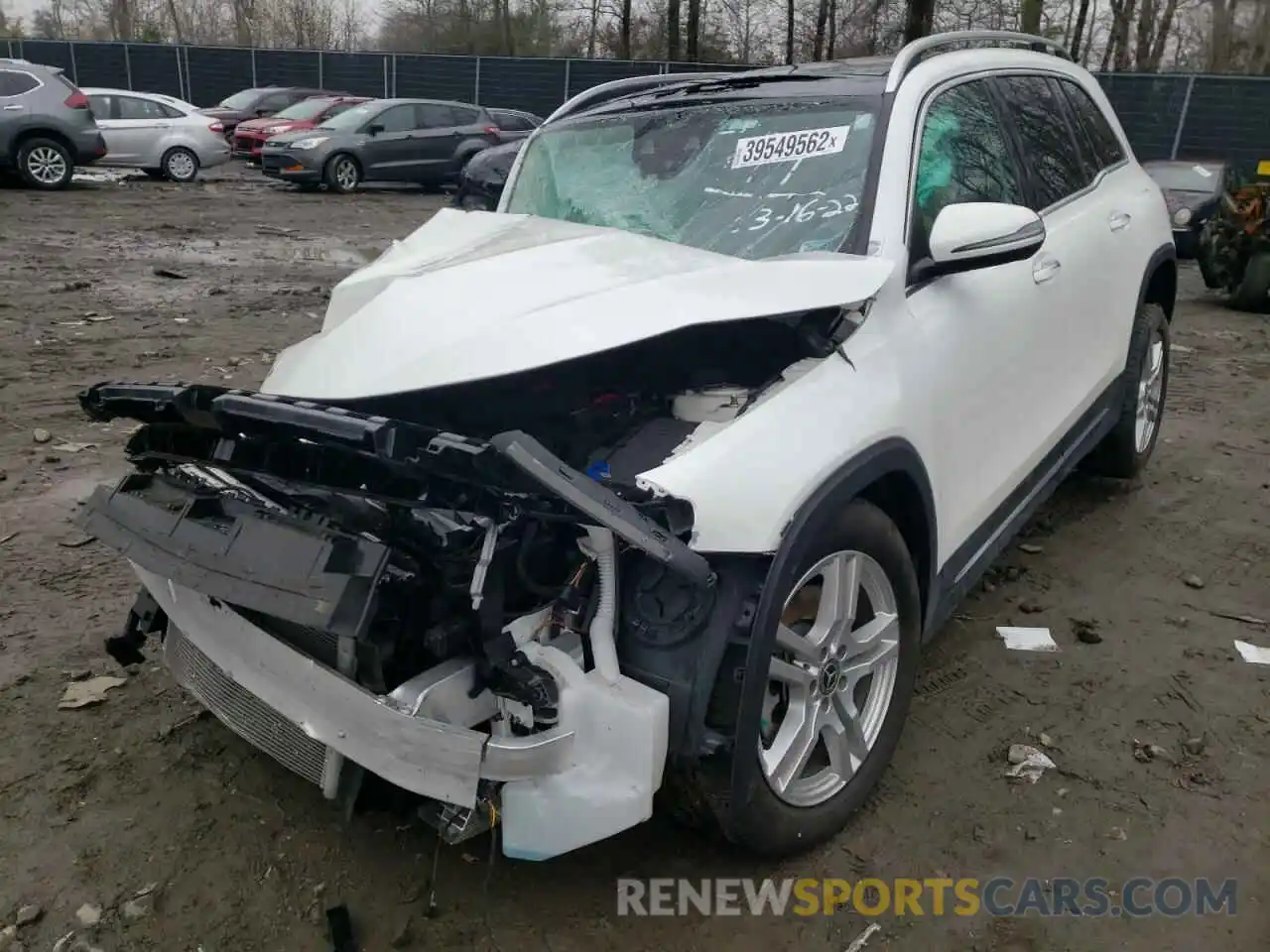 2 Photograph of a damaged car W1N4M4HB6MW097283 MERCEDES-BENZ GLB-CLASS 2021