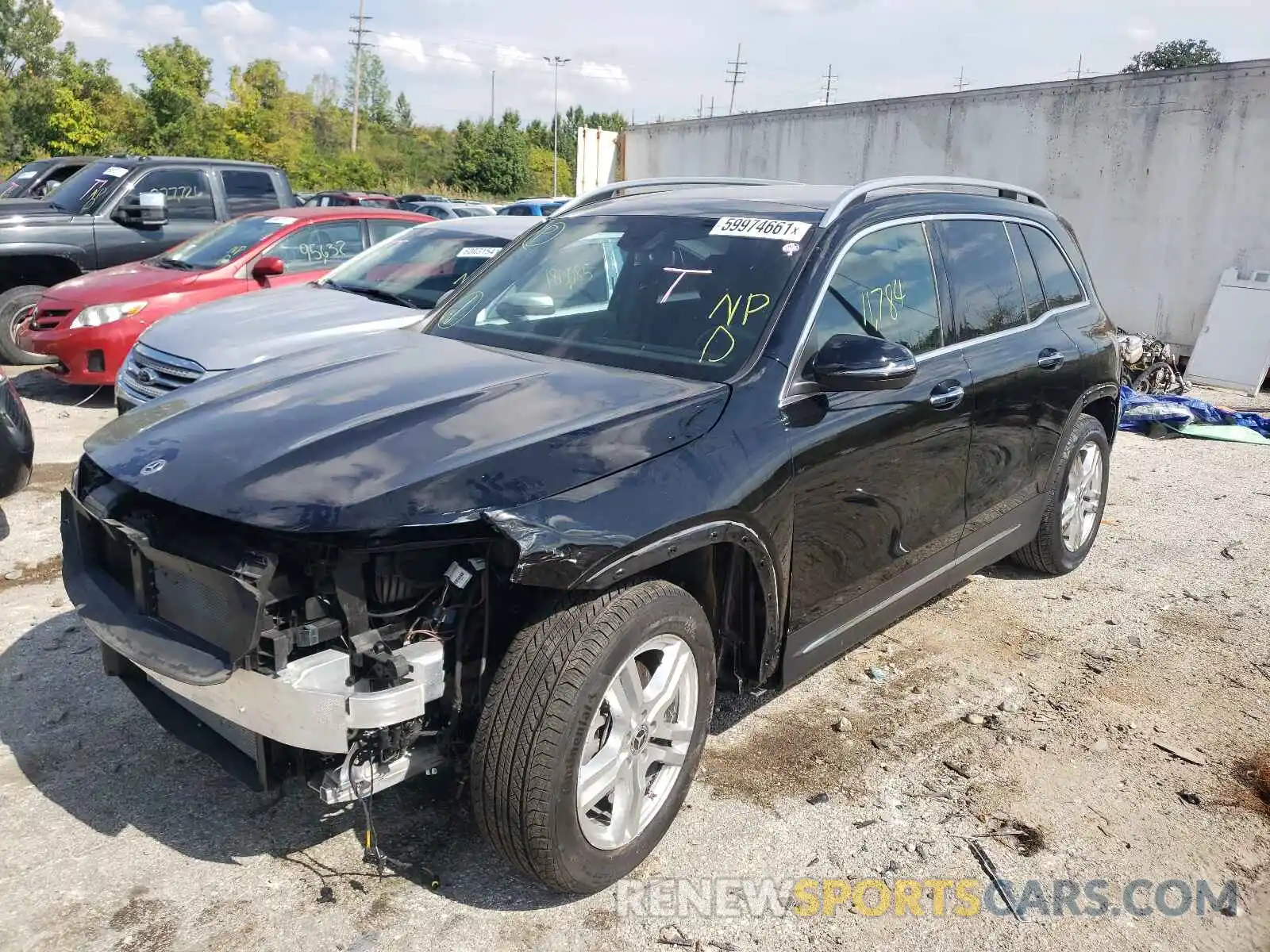 2 Photograph of a damaged car W1N4M4HB6MW101672 MERCEDES-BENZ GLB-CLASS 2021