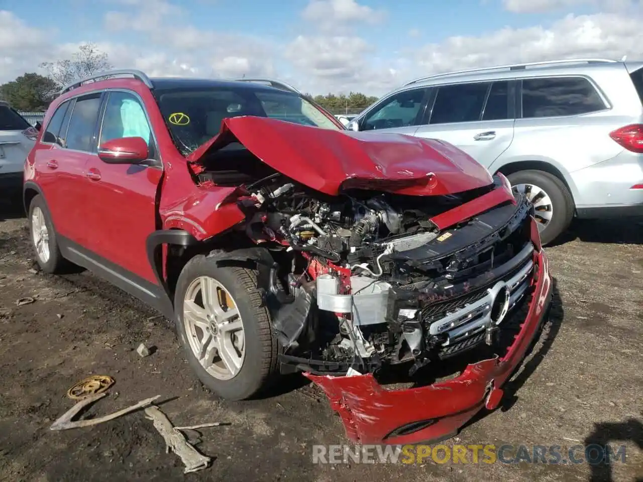 1 Photograph of a damaged car W1N4M4HB6MW141718 MERCEDES-BENZ GLB-CLASS 2021