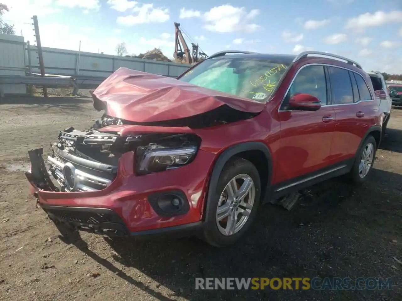 2 Photograph of a damaged car W1N4M4HB6MW141718 MERCEDES-BENZ GLB-CLASS 2021