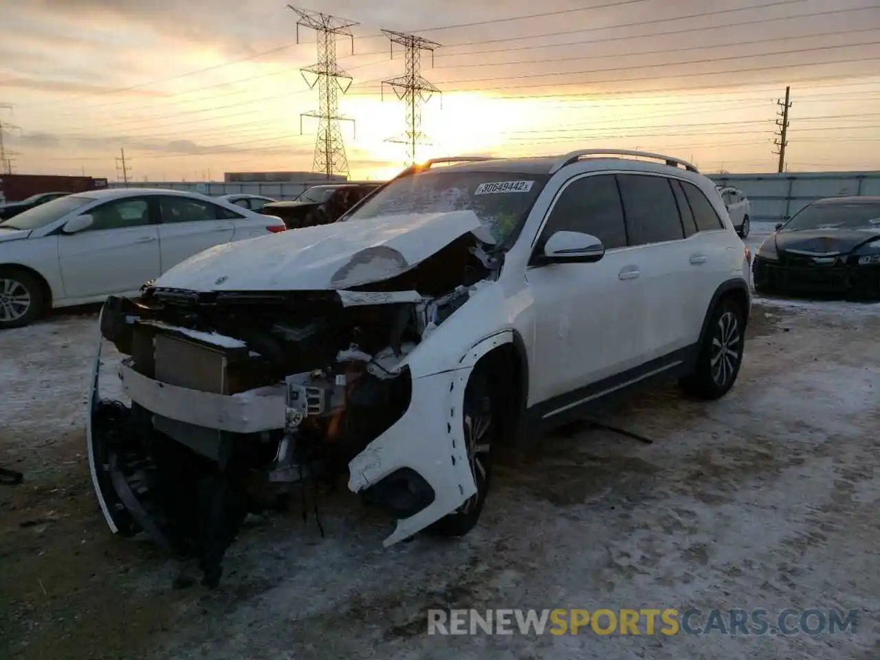 2 Photograph of a damaged car W1N4M4HB6MW146093 MERCEDES-BENZ GLB-CLASS 2021