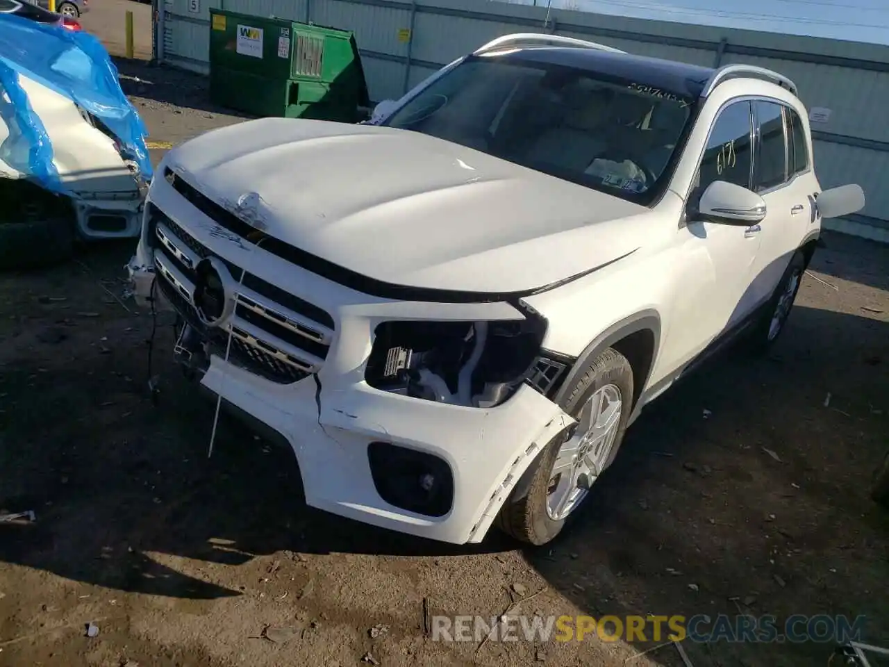 2 Photograph of a damaged car W1N4M4HB8MW144524 MERCEDES-BENZ GLB-CLASS 2021