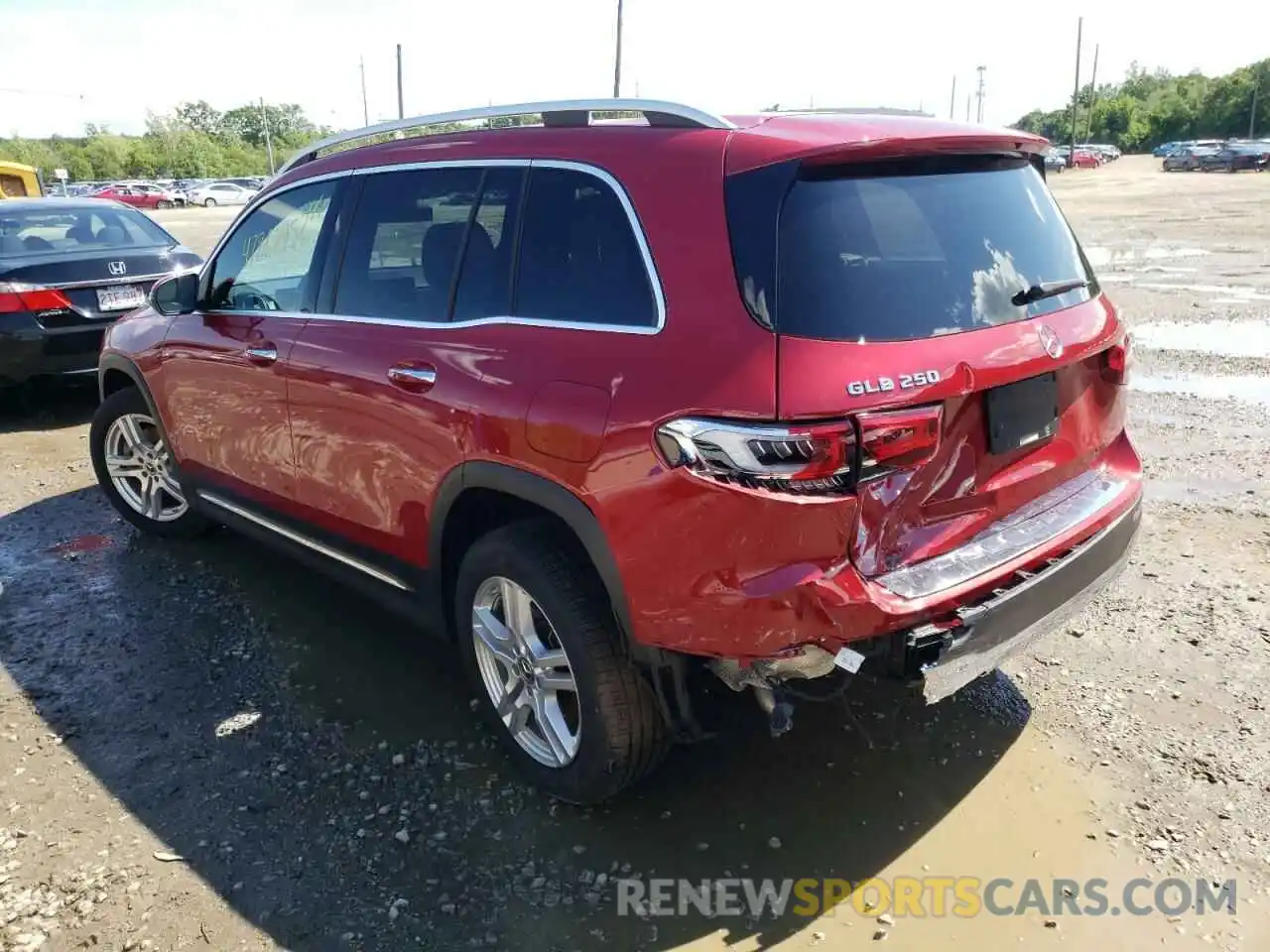 3 Photograph of a damaged car W1N4M4HB9MW088562 MERCEDES-BENZ GLB-CLASS 2021