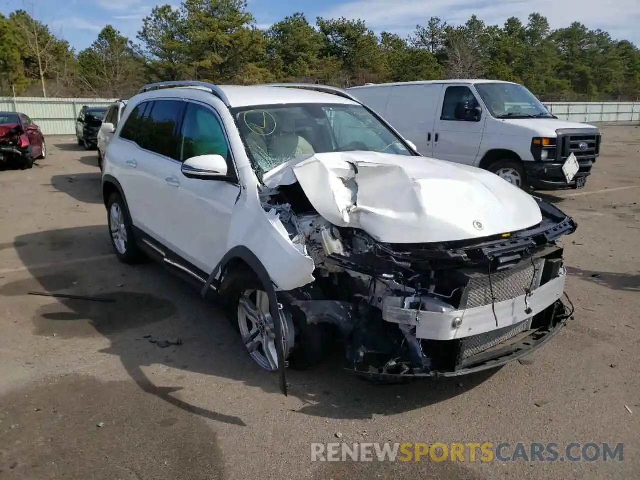 1 Photograph of a damaged car W1N4M4HB9MW113394 MERCEDES-BENZ GLB-CLASS 2021