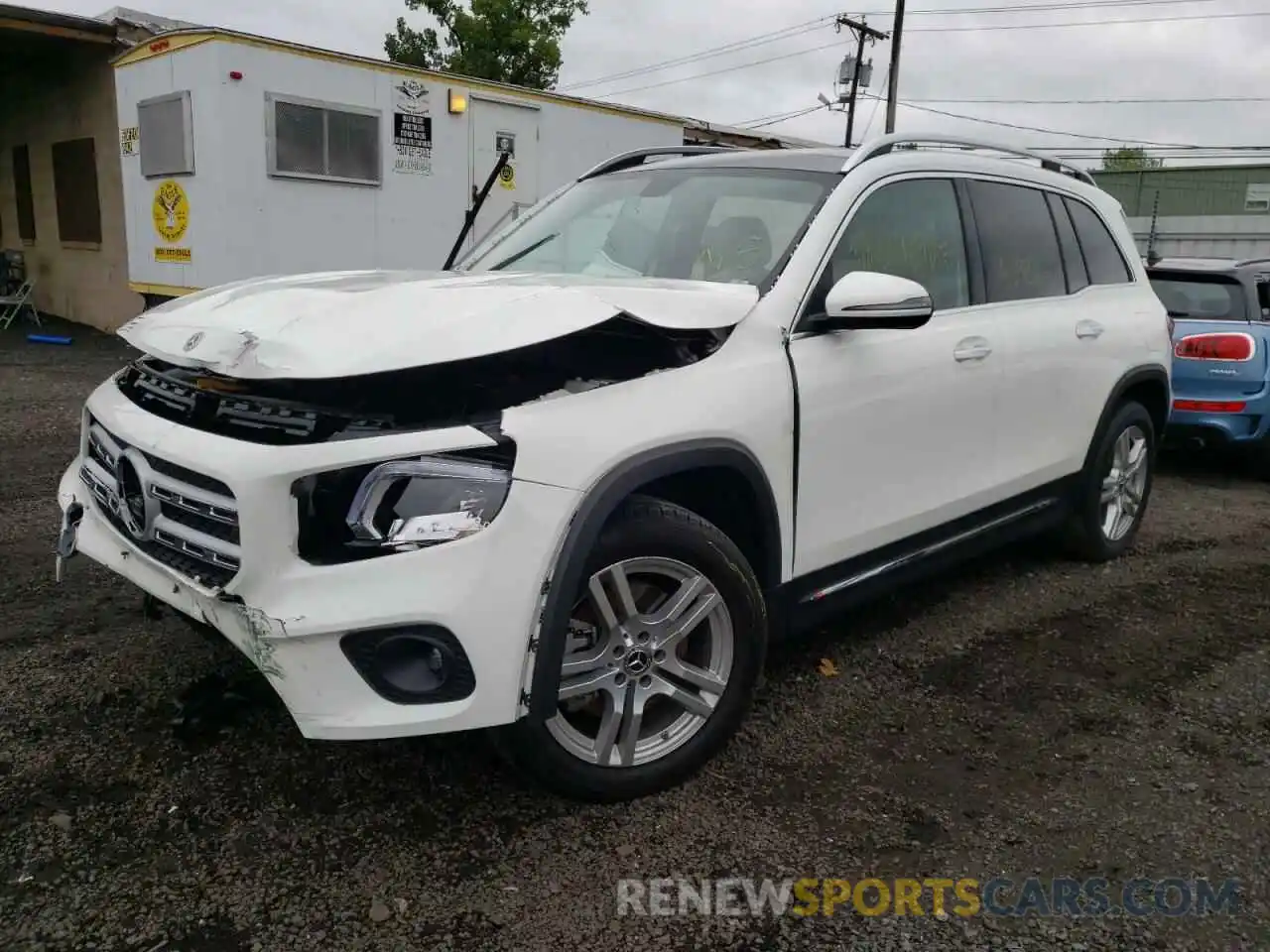 2 Photograph of a damaged car W1N4M4HBXMW108401 MERCEDES-BENZ GLB-CLASS 2021