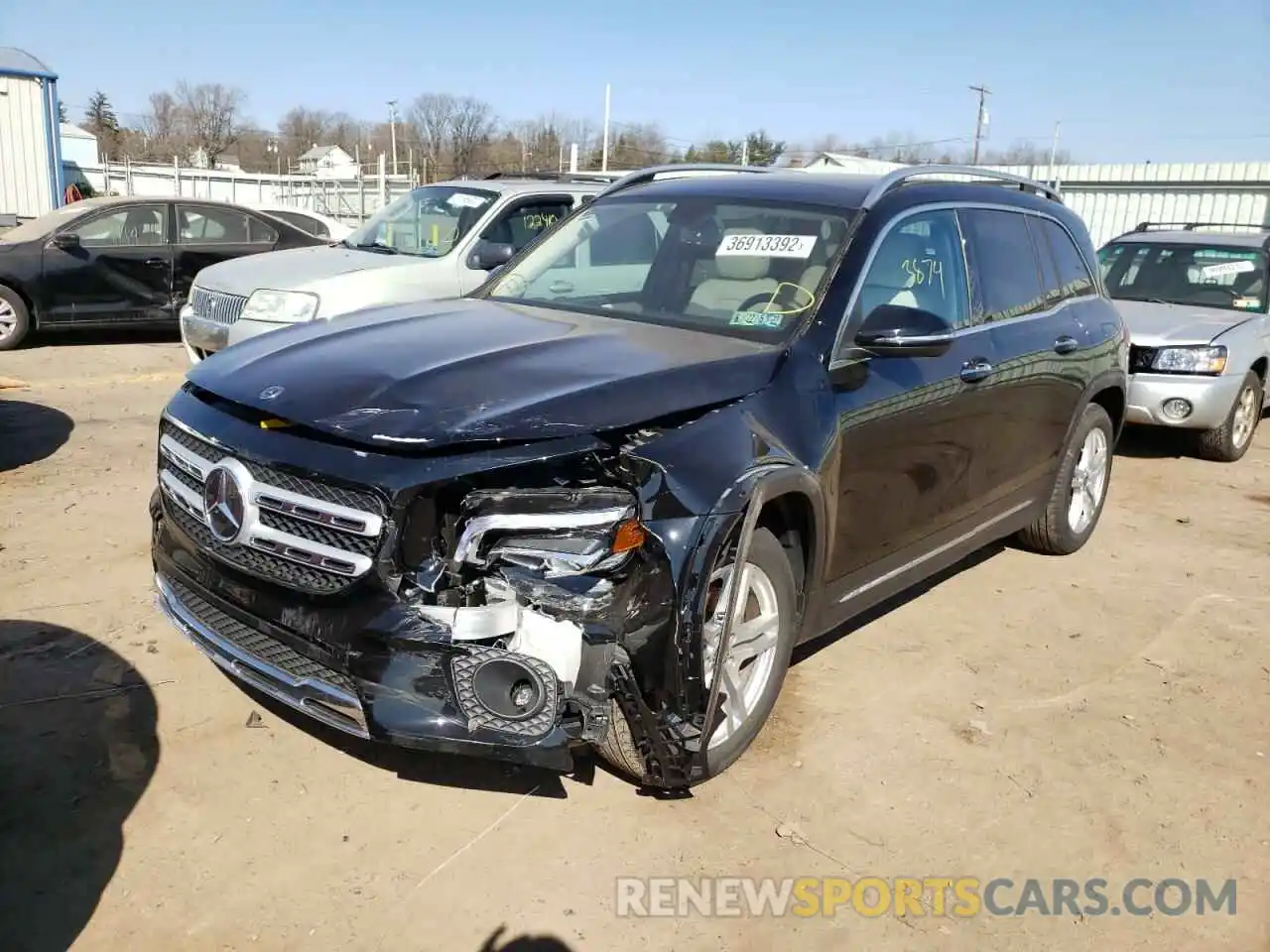 2 Photograph of a damaged car W1N4M4HBXMW122699 MERCEDES-BENZ GLB-CLASS 2021