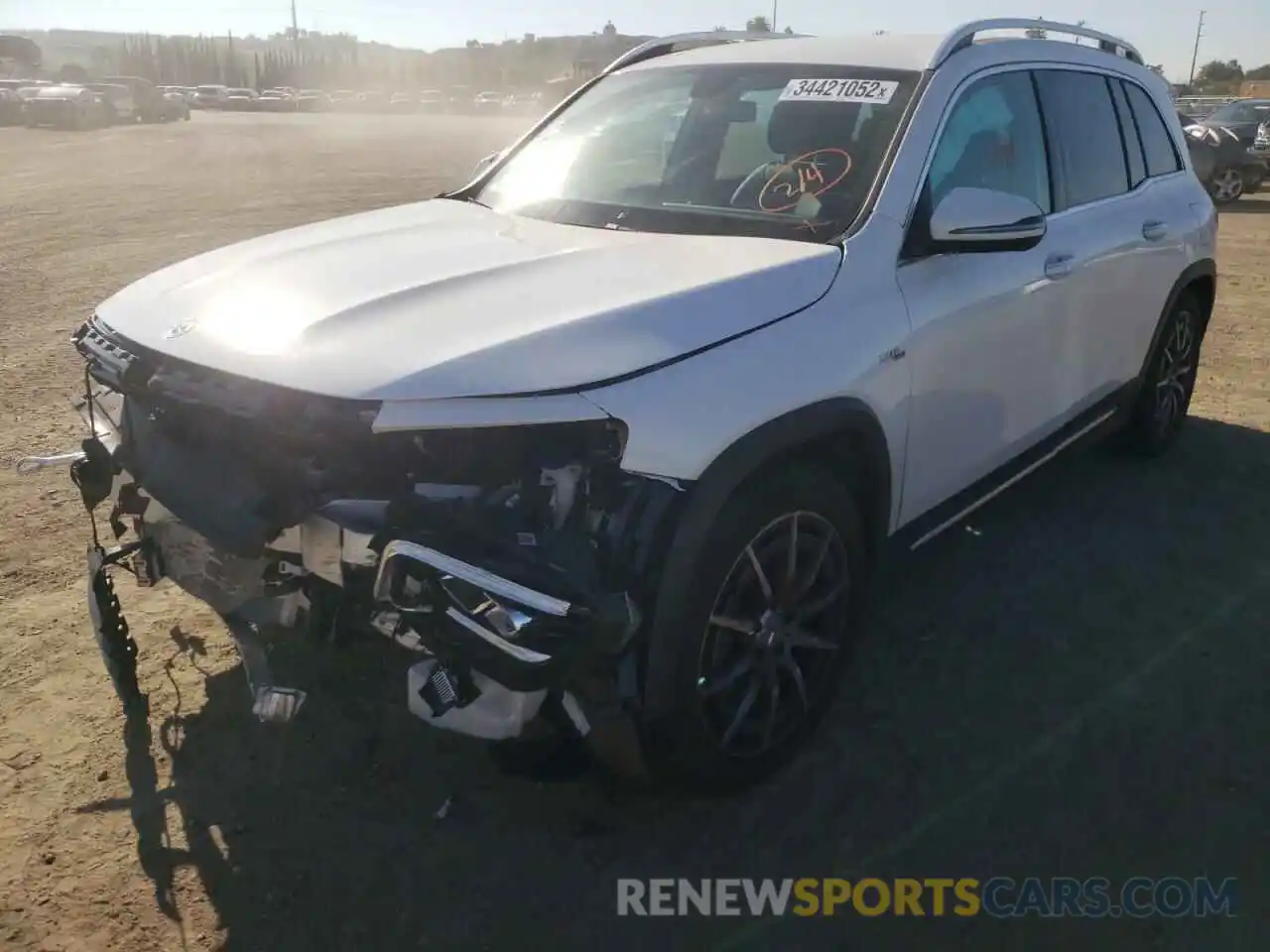 2 Photograph of a damaged car W1N4M5BB0MW115923 MERCEDES-BENZ GLB-CLASS 2021