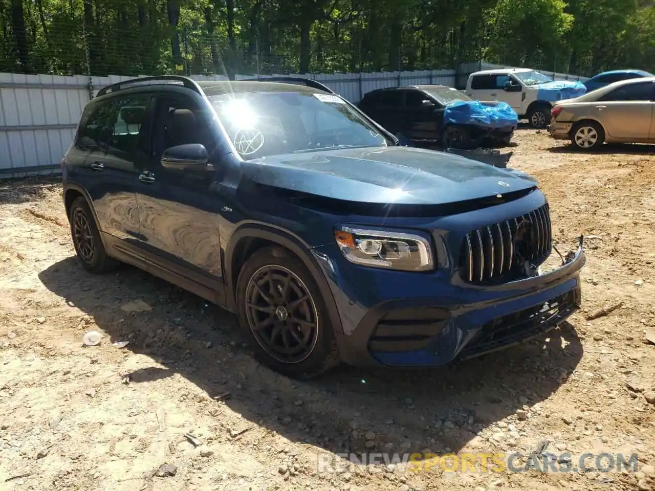 1 Photograph of a damaged car W1N4M5BB9MW125561 MERCEDES-BENZ GLB-CLASS 2021