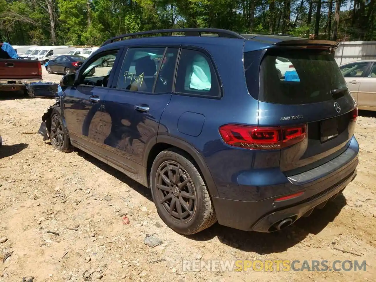 3 Photograph of a damaged car W1N4M5BB9MW125561 MERCEDES-BENZ GLB-CLASS 2021