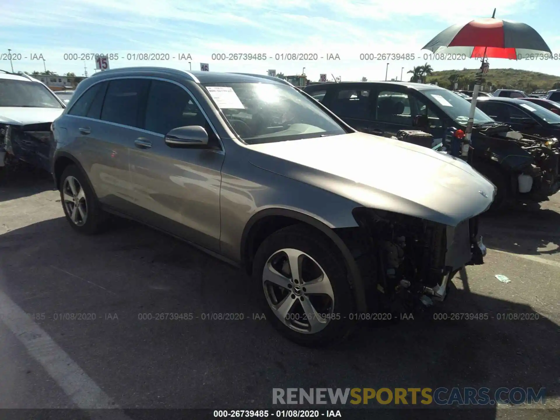 1 Photograph of a damaged car WDC0G4JB0KV171687 MERCEDES-BENZ GLC 2019