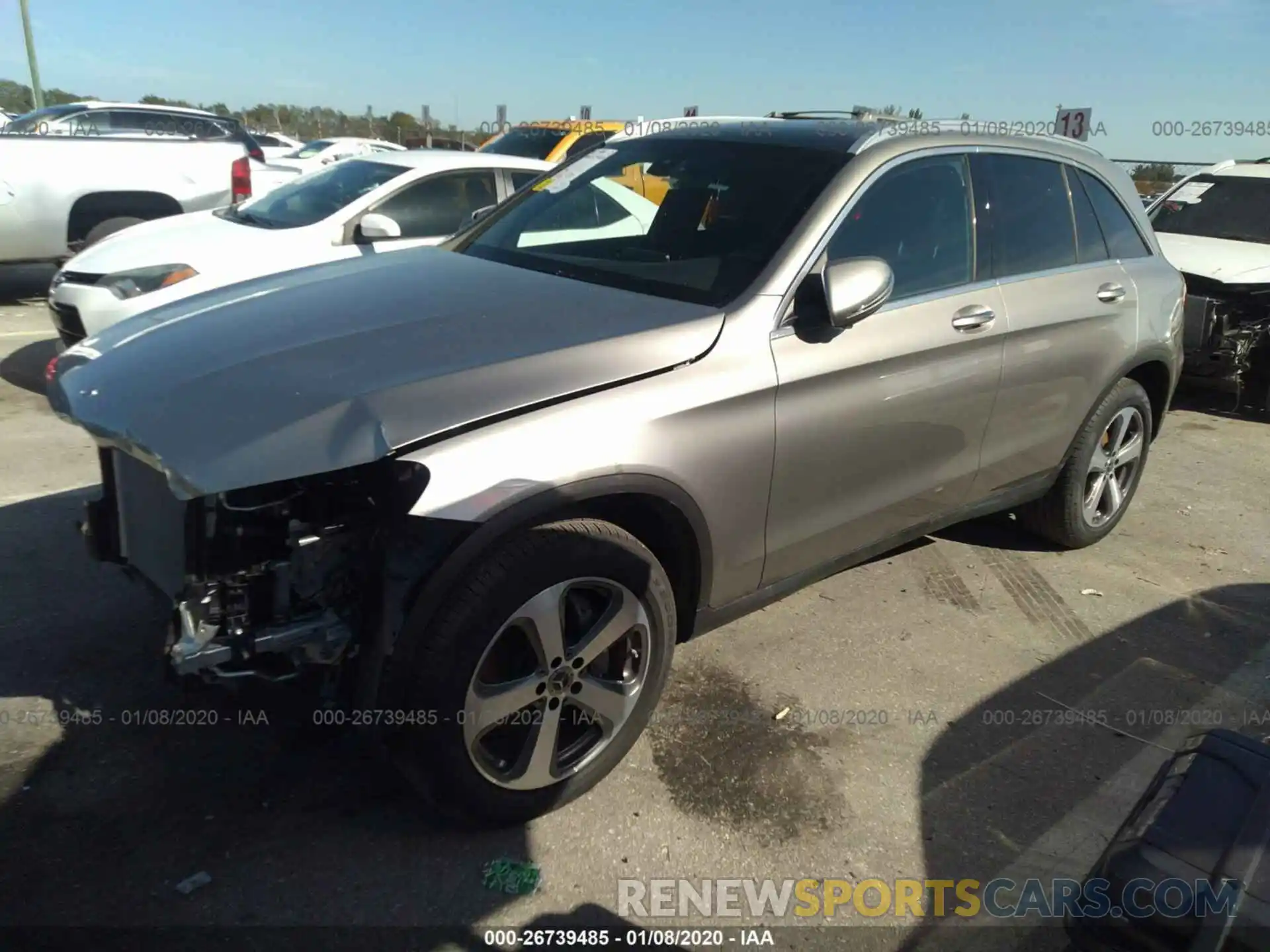 2 Photograph of a damaged car WDC0G4JB0KV171687 MERCEDES-BENZ GLC 2019