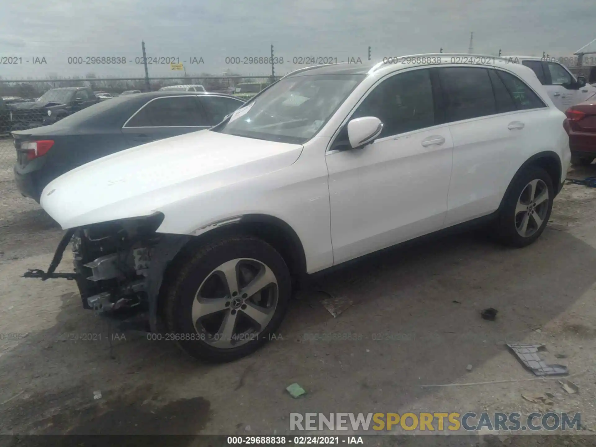 2 Photograph of a damaged car WDC0G4JB1K1000387 MERCEDES-BENZ GLC 2019