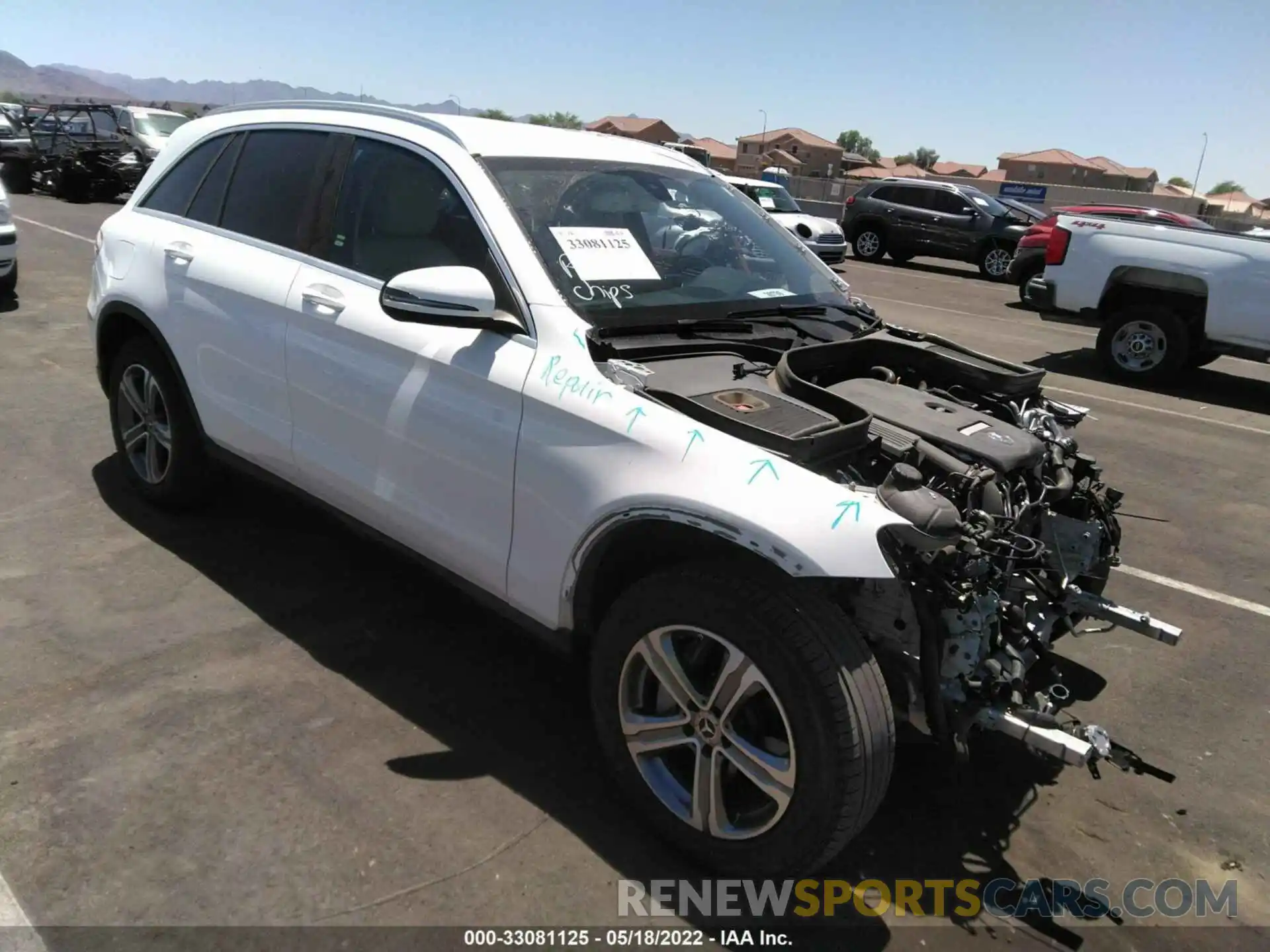 1 Photograph of a damaged car WDC0G4JB1KV127455 MERCEDES-BENZ GLC 2019