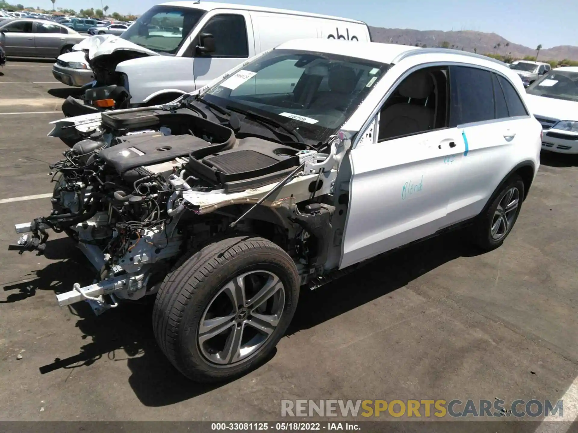 2 Photograph of a damaged car WDC0G4JB1KV127455 MERCEDES-BENZ GLC 2019