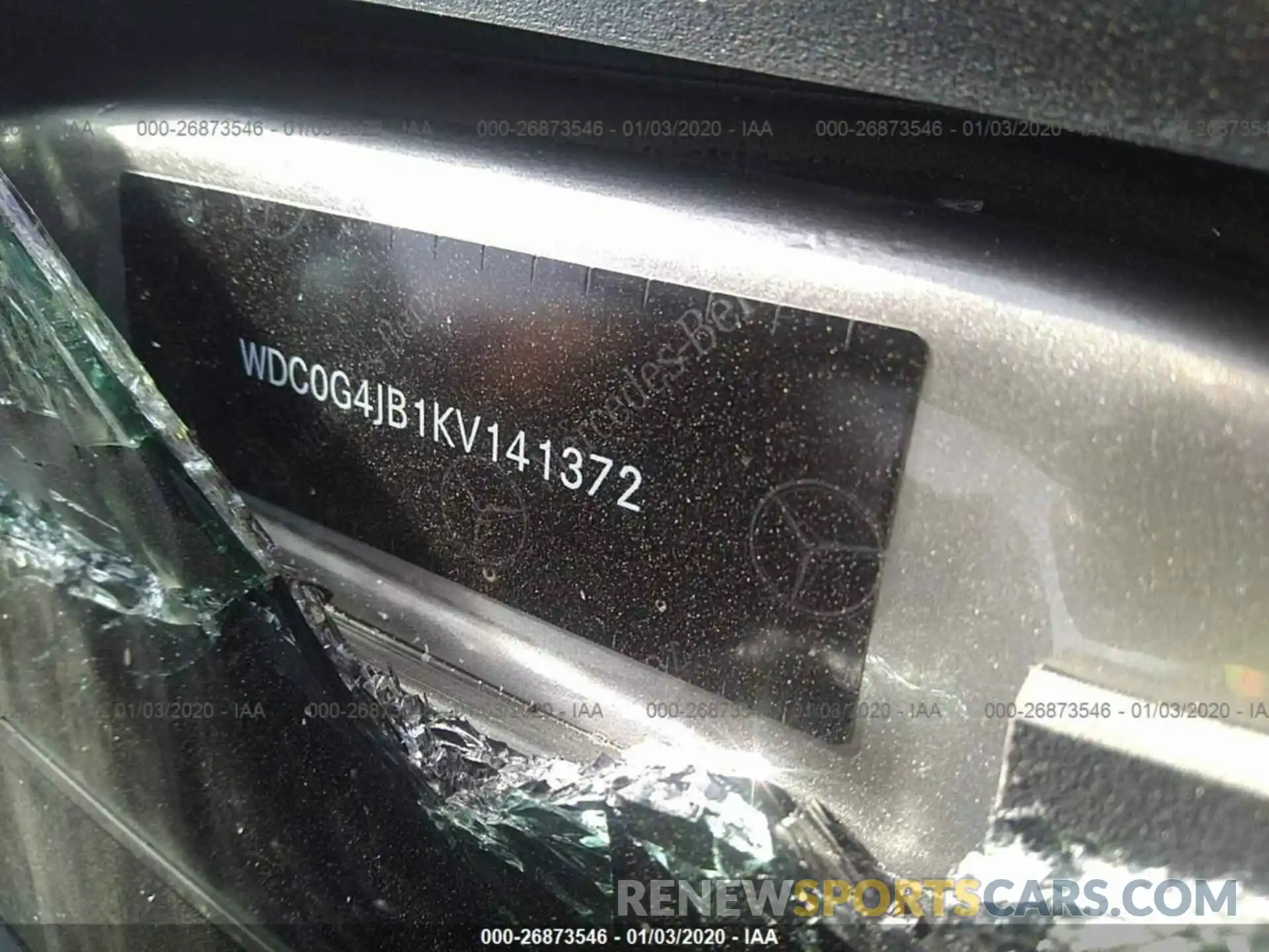 9 Фотография поврежденного автомобиля WDC0G4JB1KV141372 MERCEDES-BENZ GLC 2019