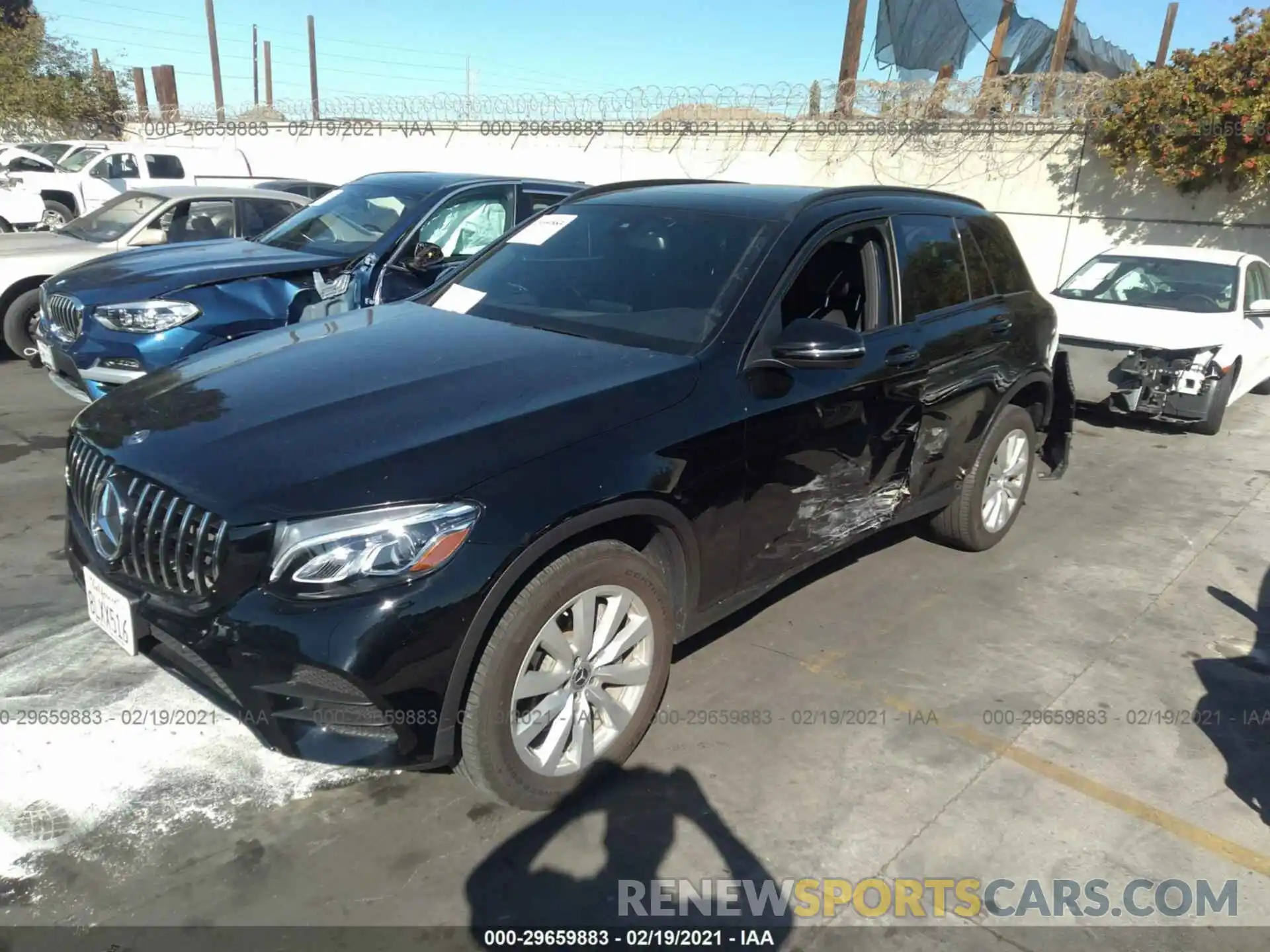 2 Фотография поврежденного автомобиля WDC0G4JB1KV179524 MERCEDES-BENZ GLC 2019